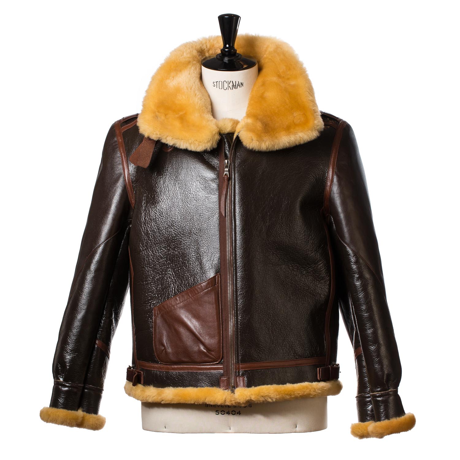 Chapal Paris x MJ: Fliegerjacke "Bomber B1" aus gewachsenem Lammfell - Handarbeit